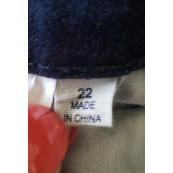 ELOQUII Woman's Size 22 Boot Cut Dark Wash Whiskering High Rise - Picture 6 of 8